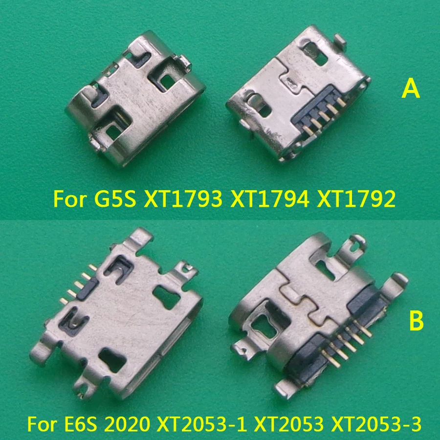 

100 шт. Micro Usb зарядное устройство док-станция разъем контактный разъем для Motorola Moto E6S 2020 XT2053 G5S XT1793 XT1794 XT1792