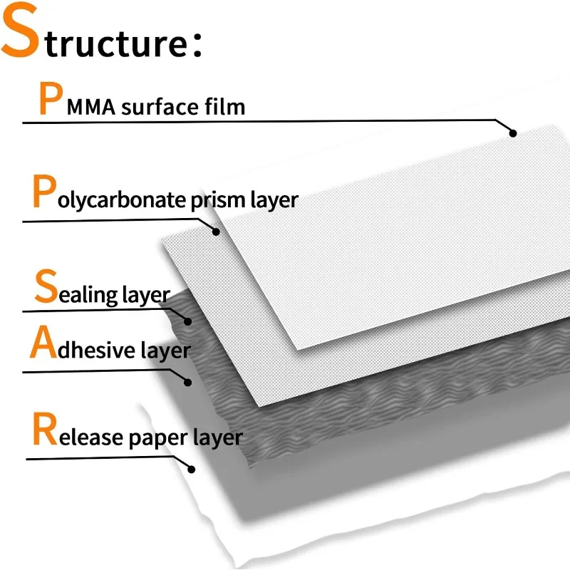 5CM×10CM 형광 반사 스티커, 야간 경고 테이프 교통 안전 충돌 경고 표시