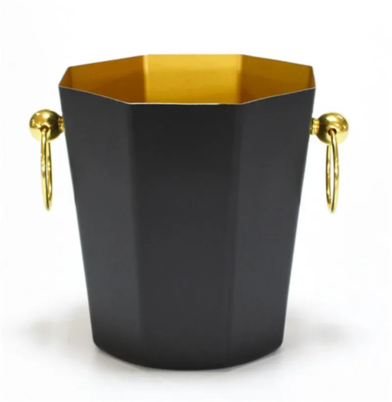 White black noble KTV Wine Bottle Cooler Beer Chiller Barrel Silver Gold European style champagne barrel deer head ice bucket