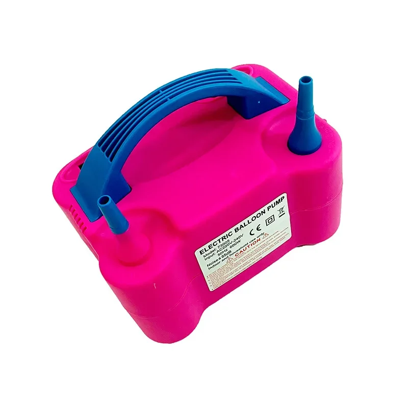 

Electric balloon inflating tool double hole balloon inflator inflating device arranged at the birthday activity site