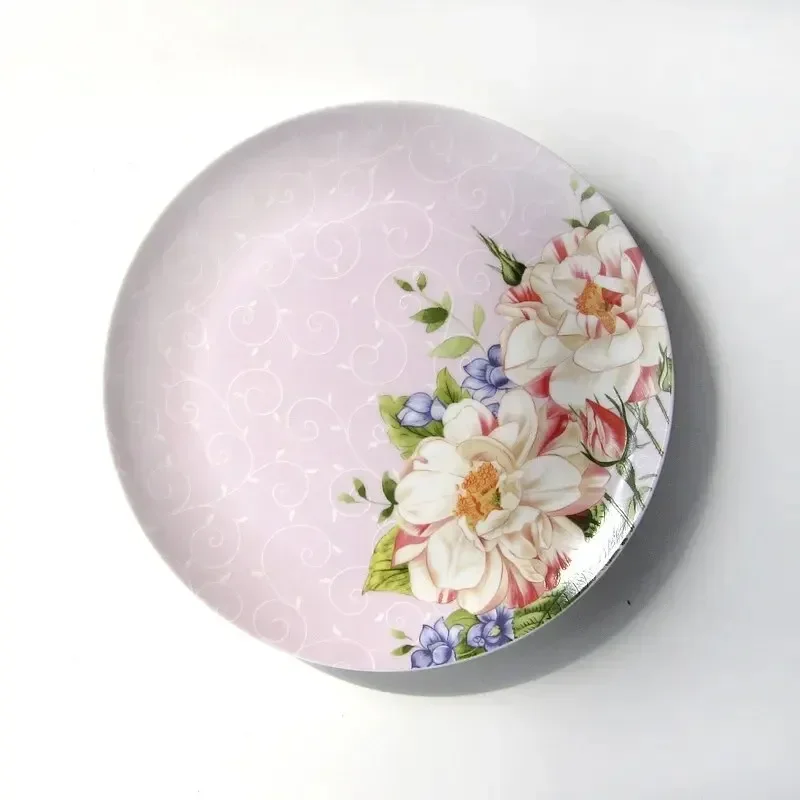 8inch Bone China Dinnerware Floral Vintage Design Ceramic et Dish Decorative Plate Porcelain Dinner Plate