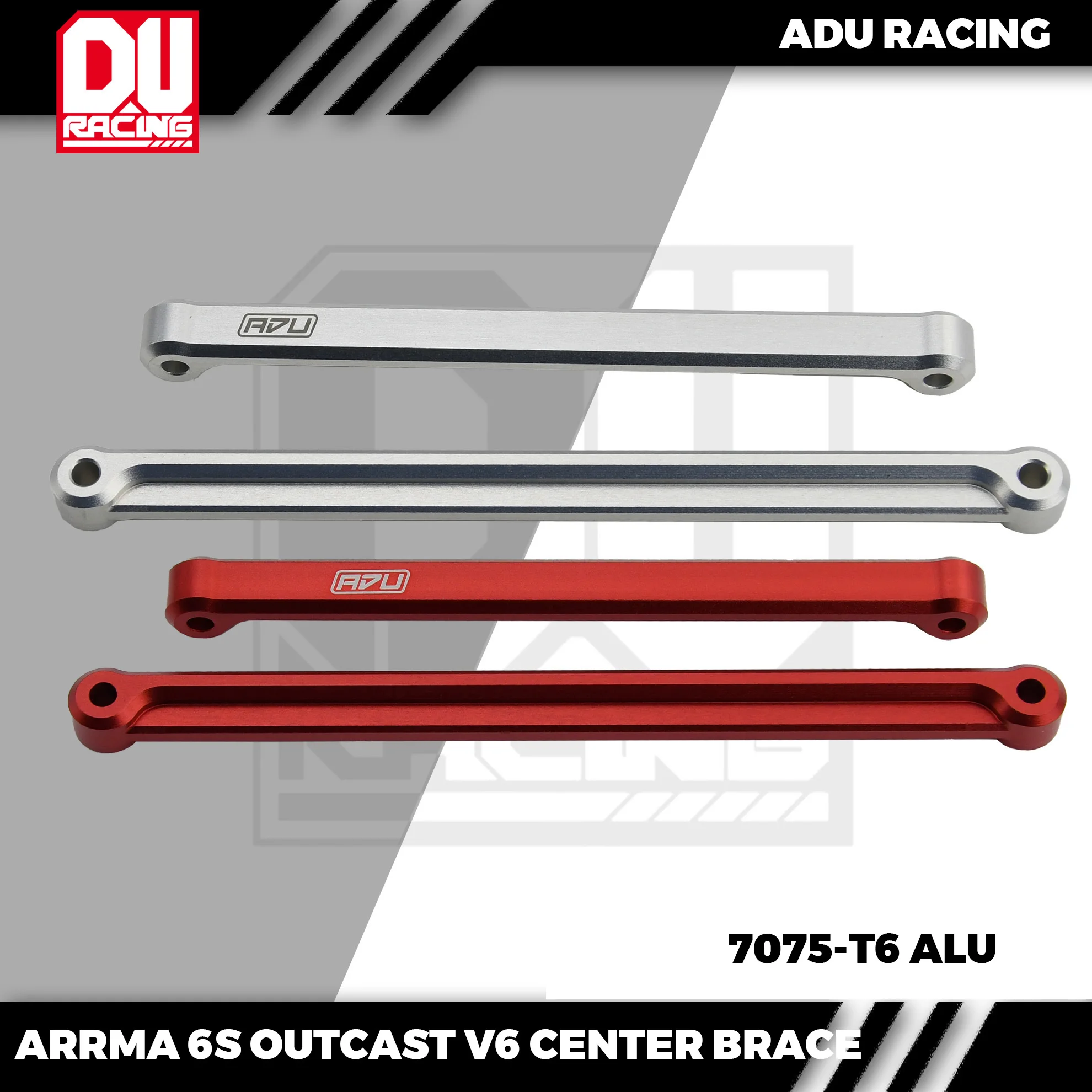 Racing CENTER BRACE CNC 7075-T6 ALUMINUM ADU FOR ARRMA 6S OUTCAST V6RTR