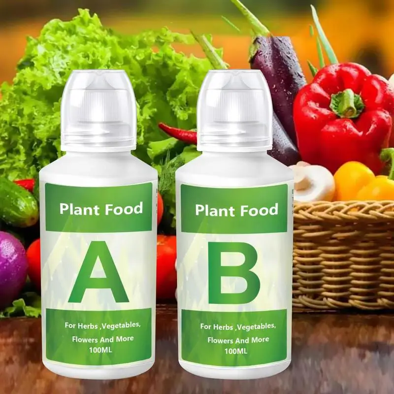 Fertilizer AB Two Part Set Hydroponic Garden Plant Food for Flowers Vegetables Grass Nutrients Garden supplies Plant Fertilizer Hydroponic Plant Fertilizer