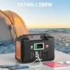 230V Portable Power Station 151Wh Backup Battery 200W Pure Sine Wave AC Solar Generator Outdoor Camping Travel RV 1