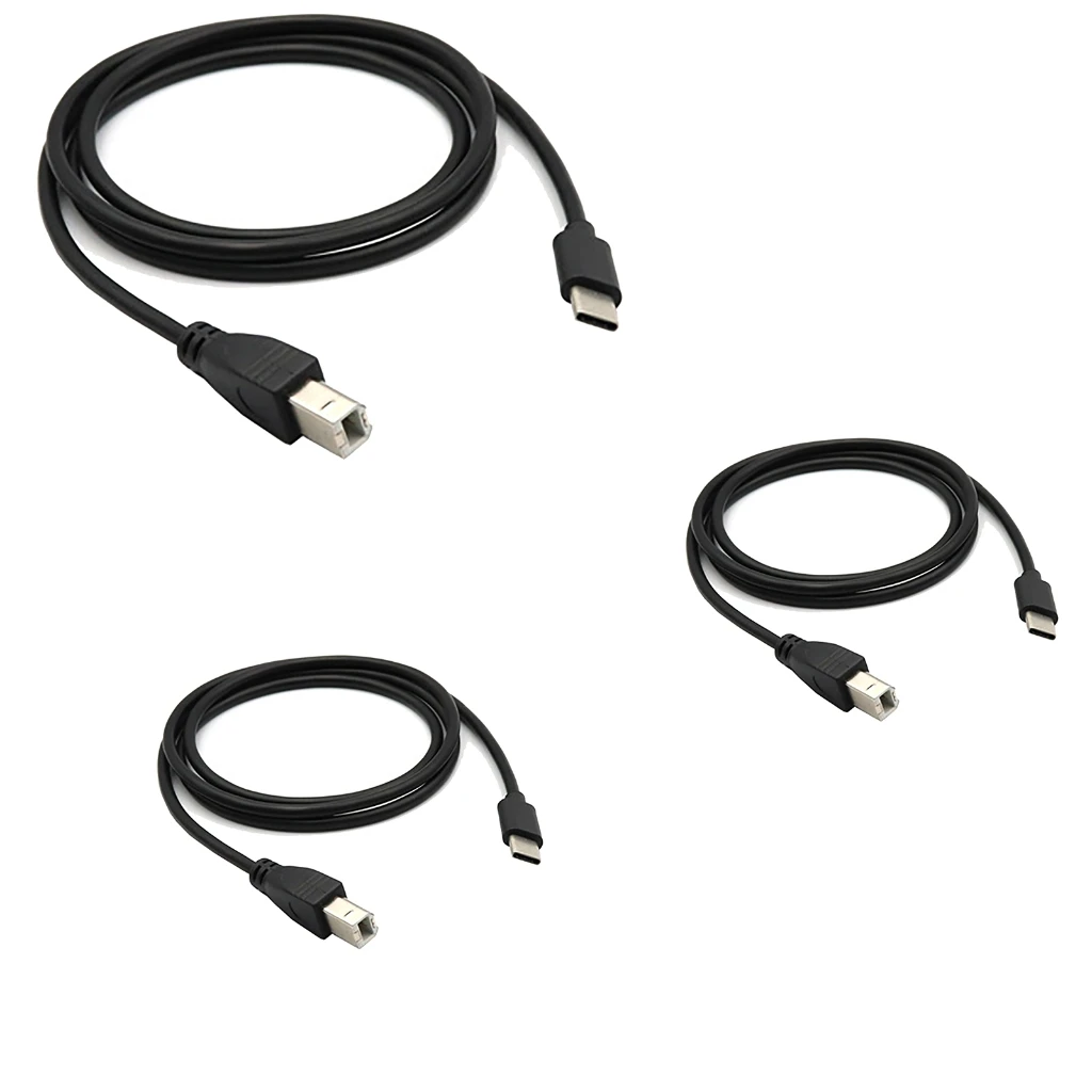 

High Speed Type C to USB B Printer Cable USB B to USB C Printer Cable MIDI Cord Effortless Connect Devices 1m/1.5m/200cm