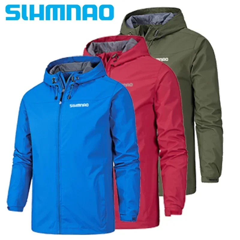 Spring and Autumn New Fishing Jackets Men's Windproof Zipper Jackets Outdoor Sports Cycling Leisure Fishing Clothes Men'