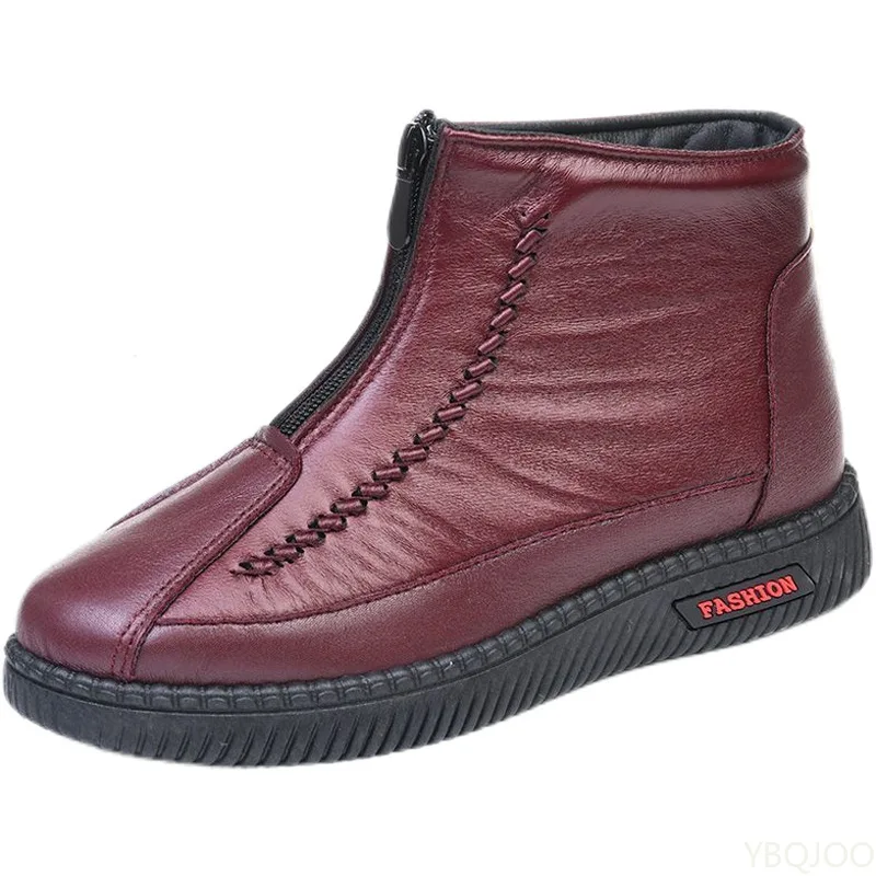 Winter warm cotton shoes soft soles anti slip properties for middle-aged elderly women Comfortable versatile shoes for women