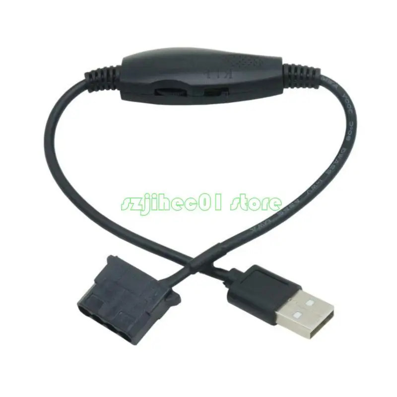 QX2A USB 4PIN PWM 5V 12V 라인 USB 소매 PC 팬 전력 어댑터 커넥터