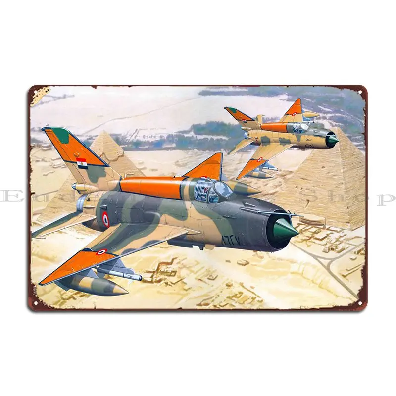 

Mikoyangurevich Mig21 Metal Sign Club Design Rusty Wall Decor Home Tin Sign Poster