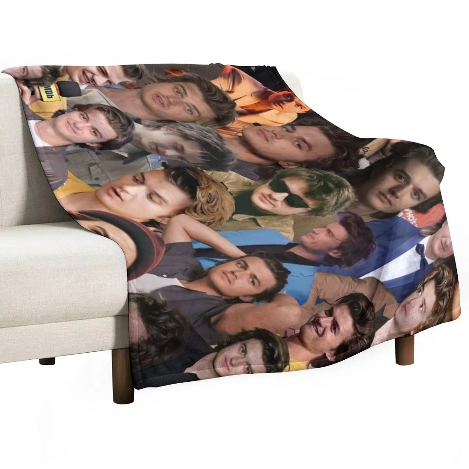 

Joseph Keery Photo Collage Throw Blanket Decorative Bed Blankets Thermal Blankets For Travel