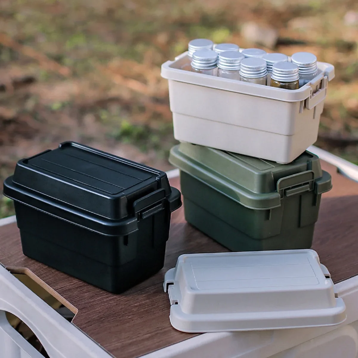 Spice Container Camping Seasoning Bottle Box Spice Jar Box Portable Travel Bottle Kit Seasoning Jar Seasoning Container