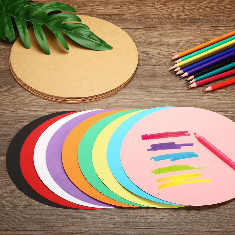 40Pcs Round Cardboard Paper Blanks for Crafts