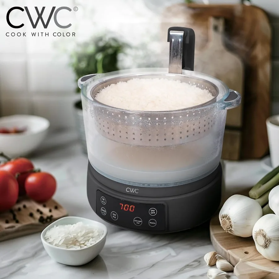 COOK WITH COLOR 3 L Low Carb Glass Rice Cooker 2