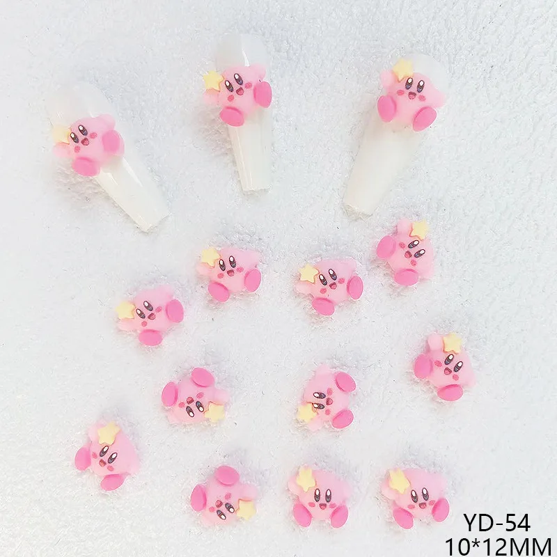 3D Kirby Kawaii Charms 10pcs