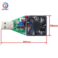 15W DC 3V-21V Electronic Test Load resistor USB Interface Battery Discharge Capacity Tester with Fan Adjustable Current Module 2