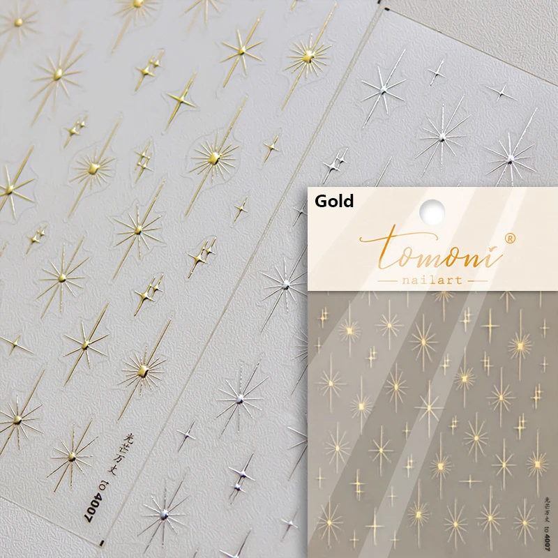 Elegant Starlight Glitter Rhinestone Nail Art Stickers