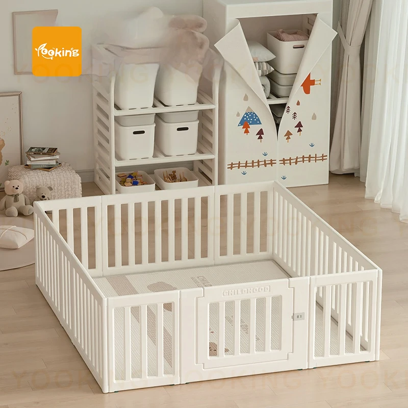 Solid Firm Plastic Baby Playpen Small Indoor Paradise Baby Yard Panel Playpen Child Safety Fence