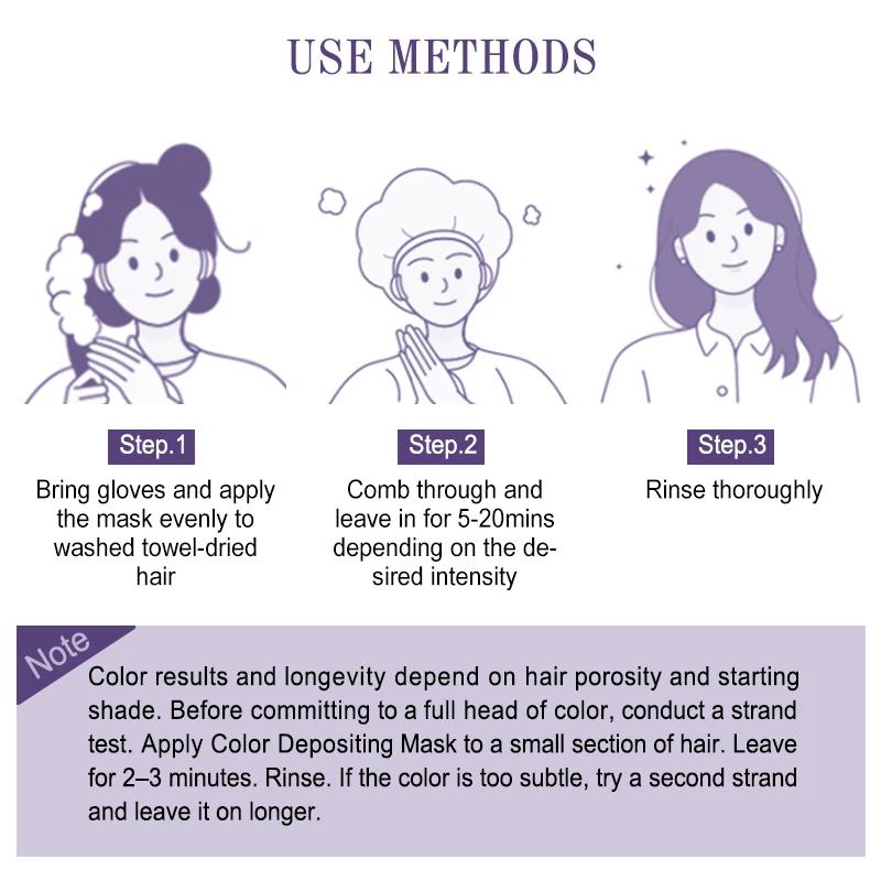 Sevich 9 colors Fashion 15 daysTemporary Hair Dye Mask Mild Formula Diy 5-Minute Coloring Easy Wash Plant Dyeing Hair Mask 100ML