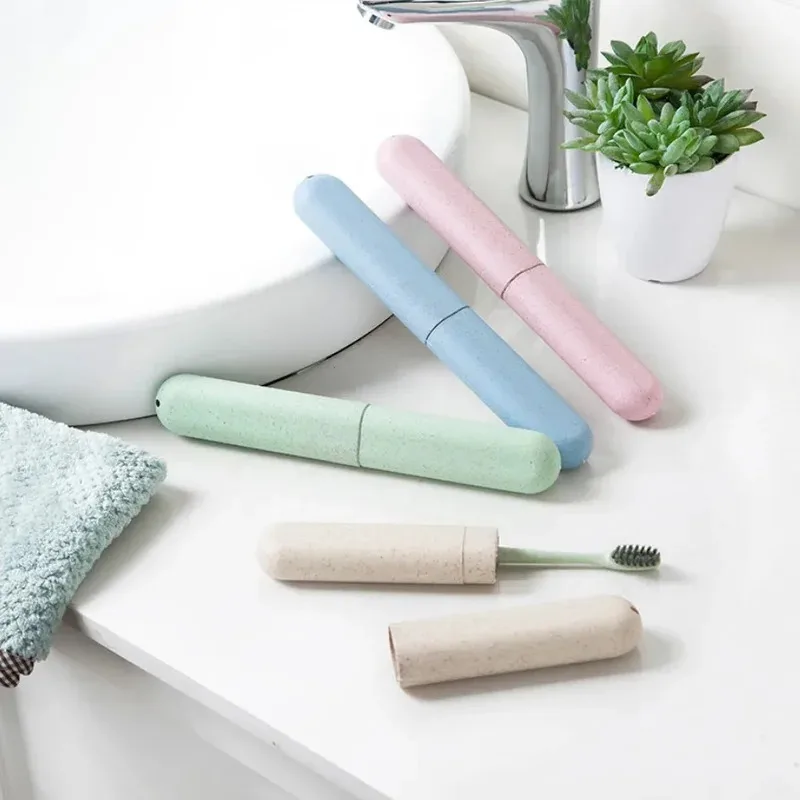 Toothbrush Holder Bathroom Accessories Travel Storage Dust-proof Case Portable Bathroom For Camping Toothbrush Storage