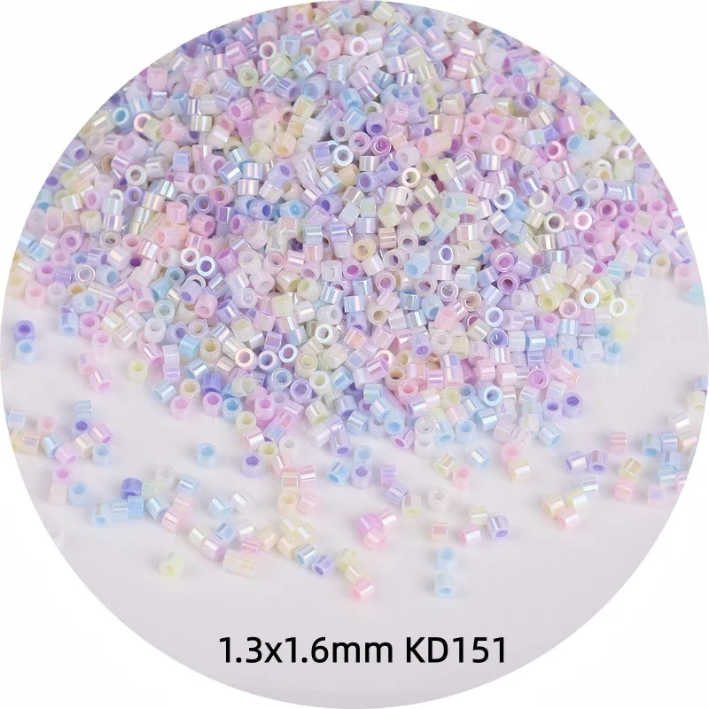10G 마페이 컬러 앤틱 1.6mm 크림색 유리 쌀알 비즈 DIY 핸드메이드 비즈 장식품 제작용 루즈 액세서리