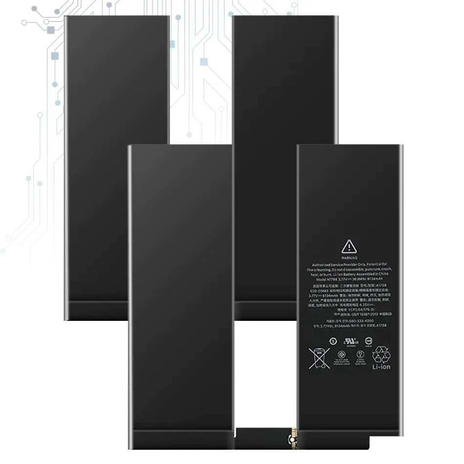 Battery For iPad Pro10.5 A1701 A1709,for iPad 1 2 3 4 5 6,Air, Pro