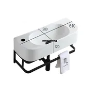 อ่างล้างหน้าเซรามิกติดผนัง, อ่างล้างหน้าสำหรับระเบียง, อ่างล้างหน้าแบบแขวน, อ่างล้างหน้าสำหรับอพาร์ทเมนต์ขนาดเล็ก, อ่างล้างหน้าแบบติดตั้งบนขาตั้ง, อ่างล้างหน้าแบบแขวนผนัง 6