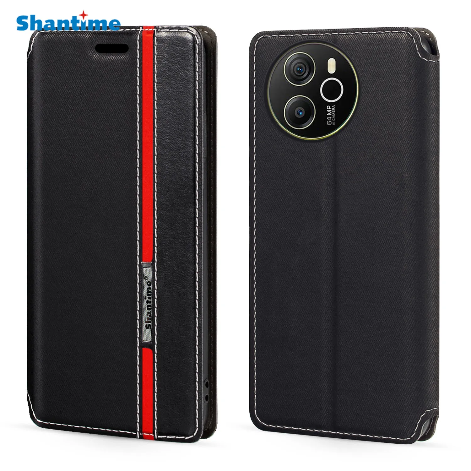 

For Blackview Shark 8 Case Fashion Multicolor Magnetic Closure Leather Flip Case Cover with Card Holder 6.78 inches