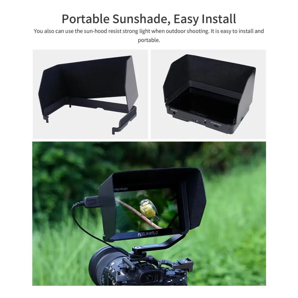 F6 Pro 5.5 Inch DSLR Camera Filed Monitor Touch Screen 1600nits Ultra Bright IPS