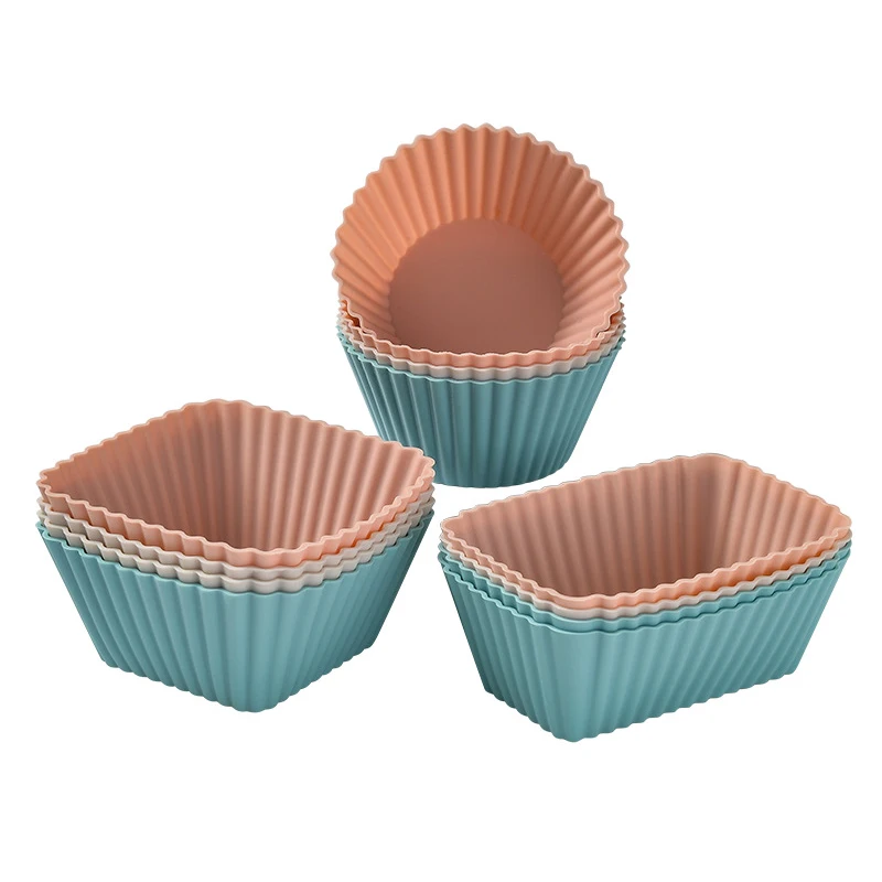 100% Food‑Grade Colorful Silicone Baking Cups – Reusable Non‑Stick Muffin & Cupcake Lin... - SKU SBC16328 - UGI Pack...