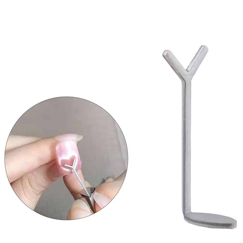 Y자형 러브 하트 캣아이 젤 보조 도구, 네일 마그넷 흡착식 캣아이 하트 모양 효과 DIY 매니큐어용 (R1V0)
