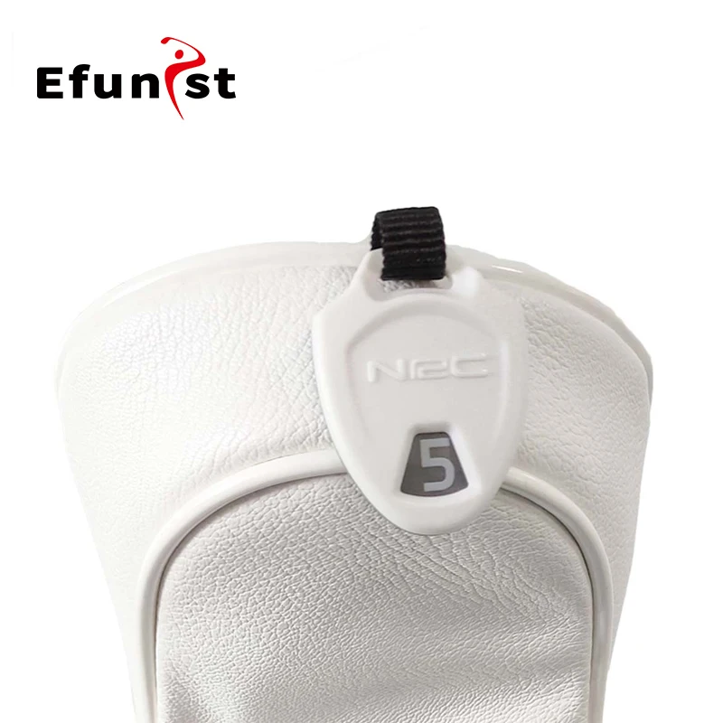 Premium Dual-Tone PU Leather Golf Wood Cover Set - Waterproof Club Protectors