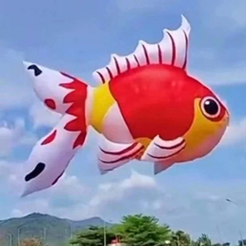 

Free shipping 5m large goldfish kites pendant inflatable toys Kite flying Outdoor play toy sports large kites kite for kids