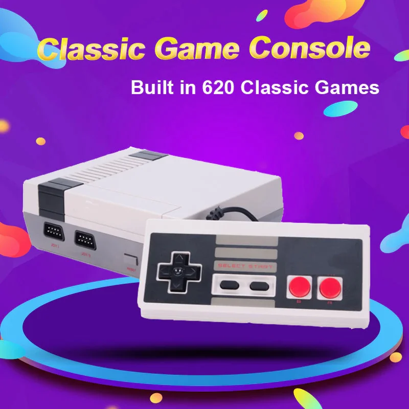 Игровая консоль ретро для двух игроков 620 встроенных игр | - Цена: 718,81 руб.