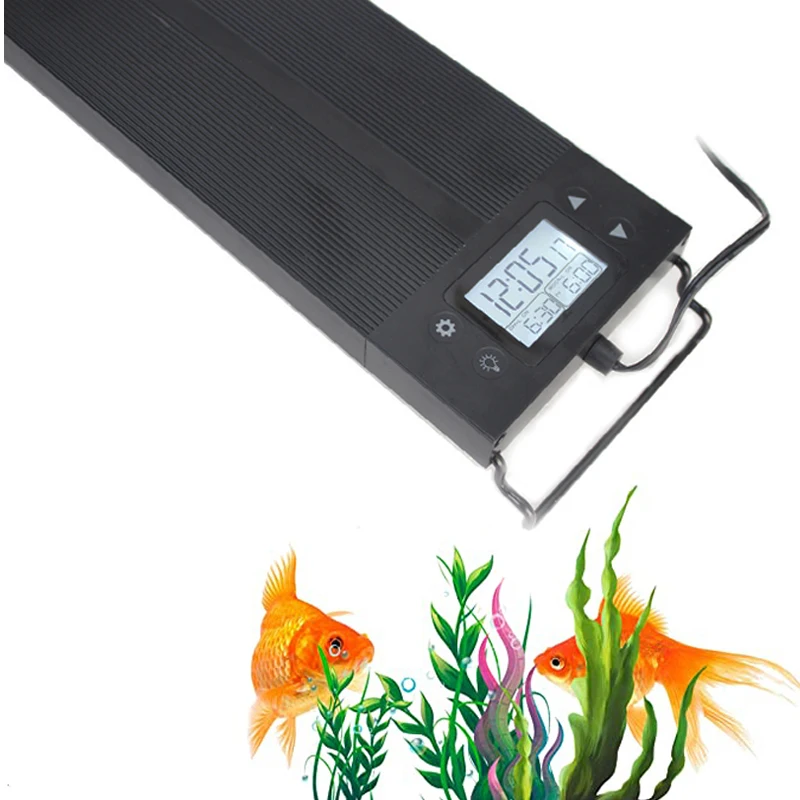 

12-24inch Aquarium LED Light Waterproof Fish Tank Light Underwater Lamp Aquariums Decor Lighting Planted Lights EU Plug 30/45CM