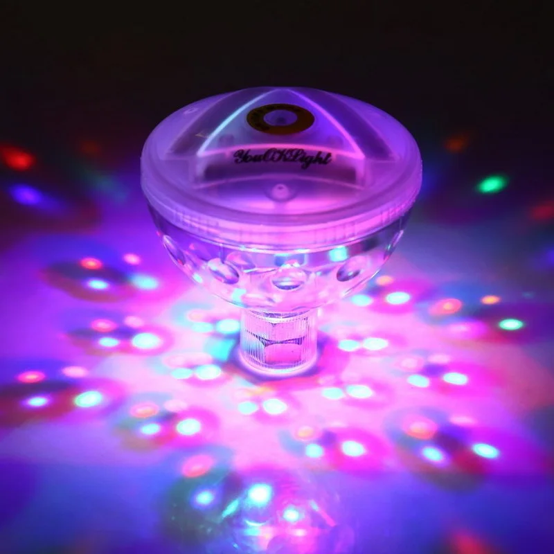 Color Changed Bathroom Underwater Led Pond Pool Spa Light Waterproof Bath Tub Kids Toy Funny Shower Flashing Floating Nightlight