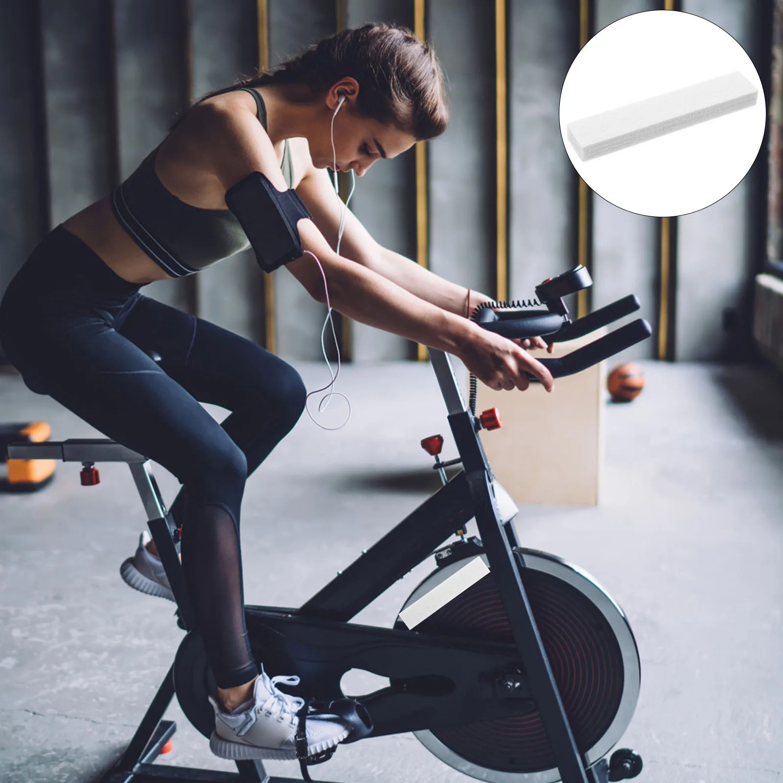 운동용 자전거 브레이크 패드 펠트 소재 조용하고 내구성 있는 피트니스 사이클..