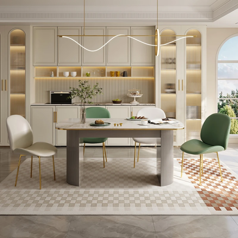 

Luxury Nordic Dining Tables Design Vanity Modern Cocktail Dining Tables Kitchen Coffee Mesa Comedor Home Furniture YY50DT