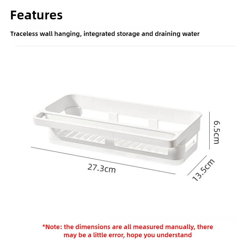 1/2/4PCS Rag Rack Kitchen Shelf No-punch Sponge Towel Draining Rack Household Sink Wall Hanging Multifunctional Draining Basket
