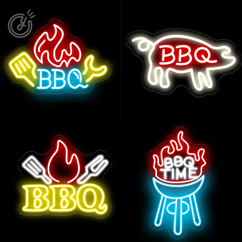 

Neon Signs Lights BBQ for Shop Beer Bar Bedroom Room Hotel Gameroom Party Neon Lamp Wall Decoration ART Gifts Neon Sign Lights