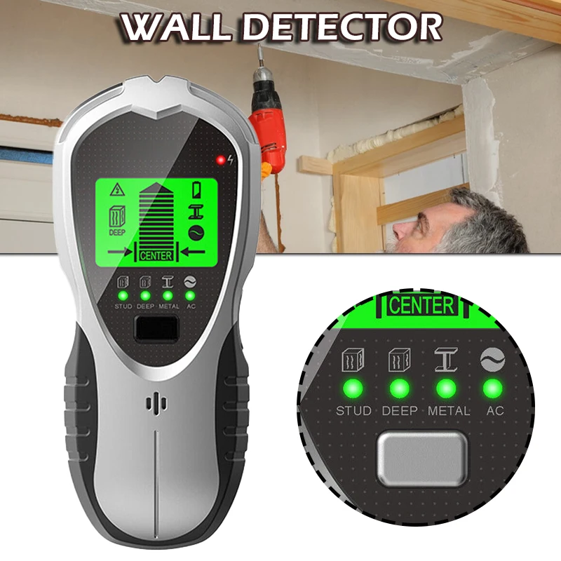 

4 In 1 LCD Stud Finder Pipe Sensor Metal Detector Wall Scanner Detect Object Exact Position Fine Workmanship Good Performance