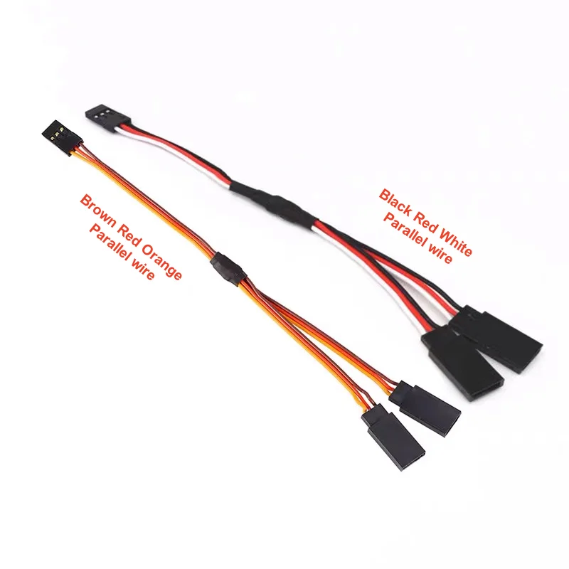 5Pcs/lot 10/15/20/30/50CM Servo Y Extension Cord Cable Lead Wire 30/60 Core For JR Futaba RC Battery Drone Car Boat Helicopter 3