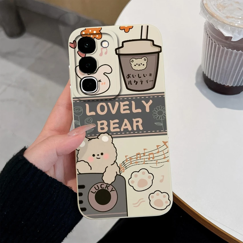 Lovely Design Liquid Silicone Shockproof Phone Case