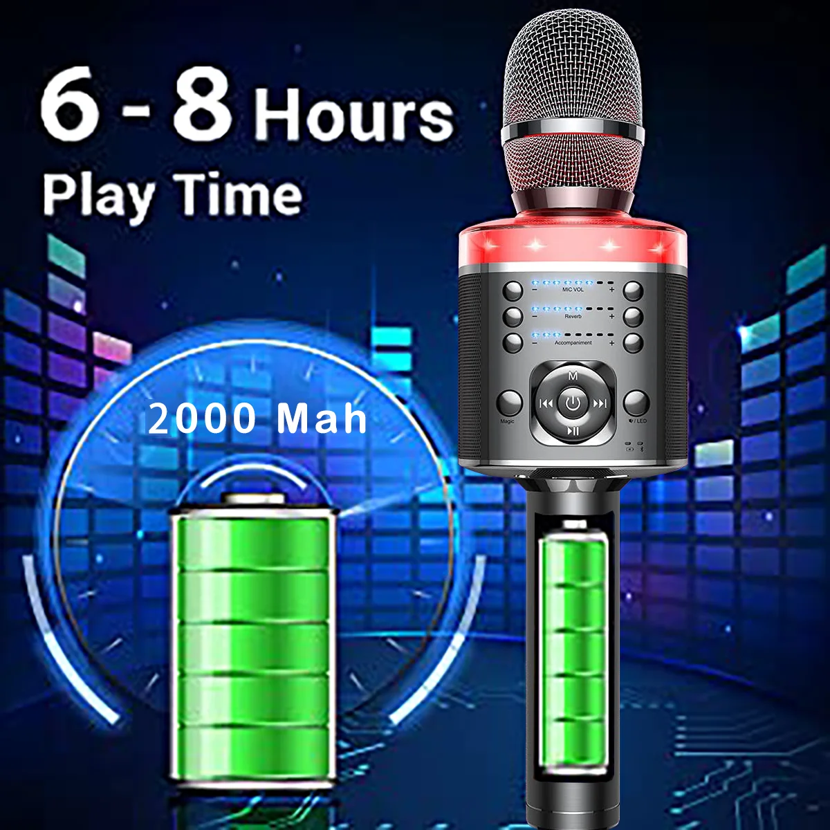 New home karaoke singing microphone audio microphone Bluetooth