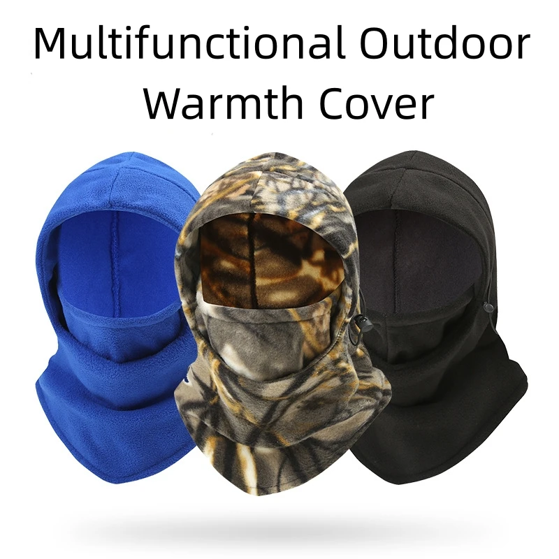 

Men Winter Fleece Face Mask Women Balaclava Neck Warmer Beanies Thermal Head Cover Tactical Outdoor Sports Cycling Ski Scarf