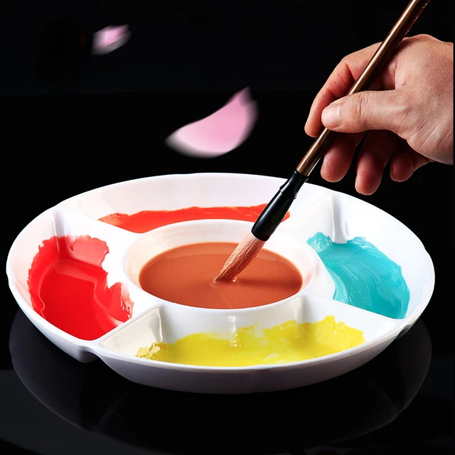 palette plastic watercolor mixing palette paint tray paint mixing tray  palette for watercolor painting - AliExpress