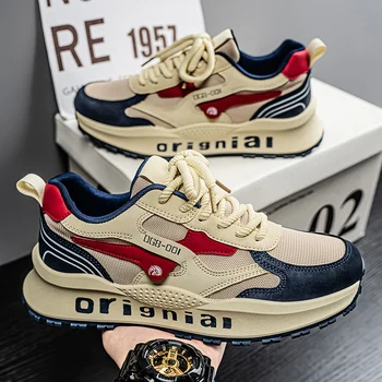 Scarpe sportive da uomo in mesh per esterni nuove primavera 2025 scarpe casual con suola morbida e comode e traspiranti 1