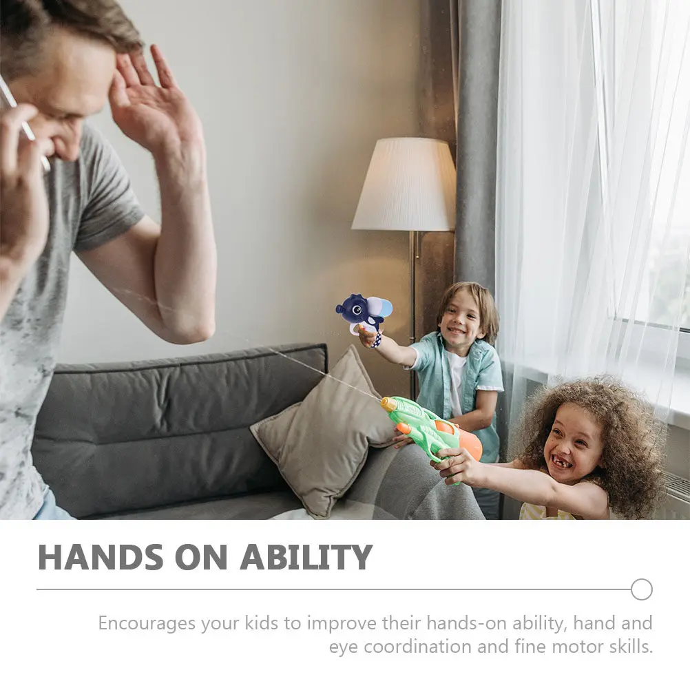 4개입 해마 물총, 내구성 좋은 수영장/욕실/해변용 여름 물놀이 장난감, 선물/파티용품