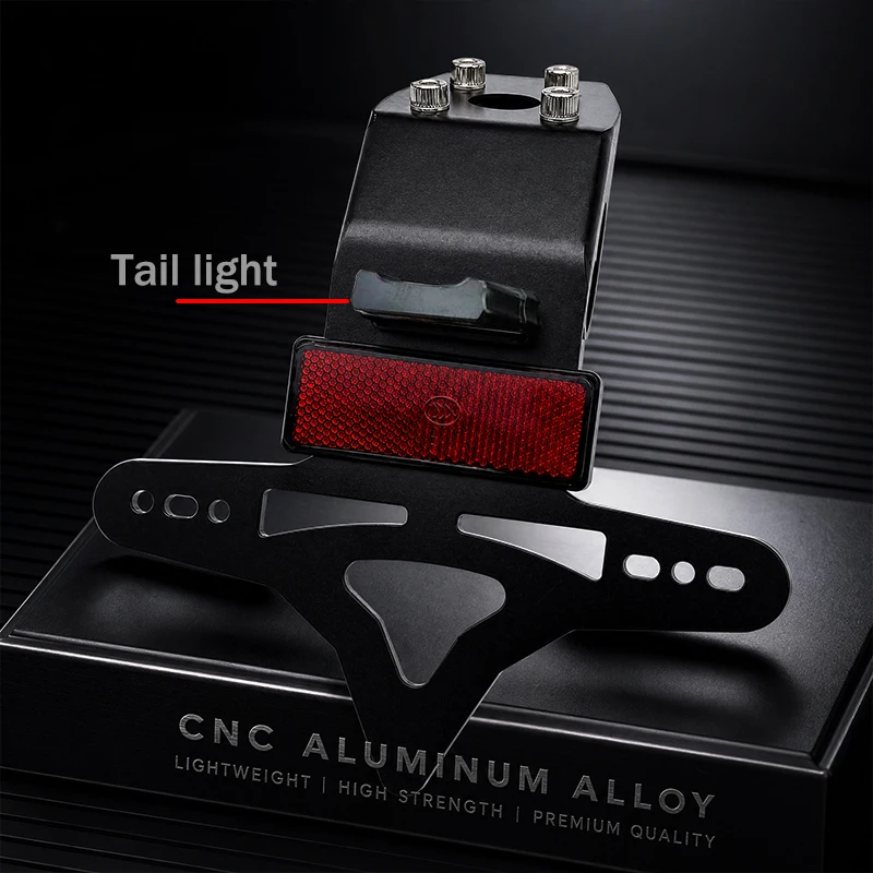 프리미엄 CNC 가공 알루미늄 합금 오토바이 테일 티디 라이센스 플레이트 홀더 브래킷 (가와사키 ZX-4RR ZX4RR ZX25R 리어 펜더용)
