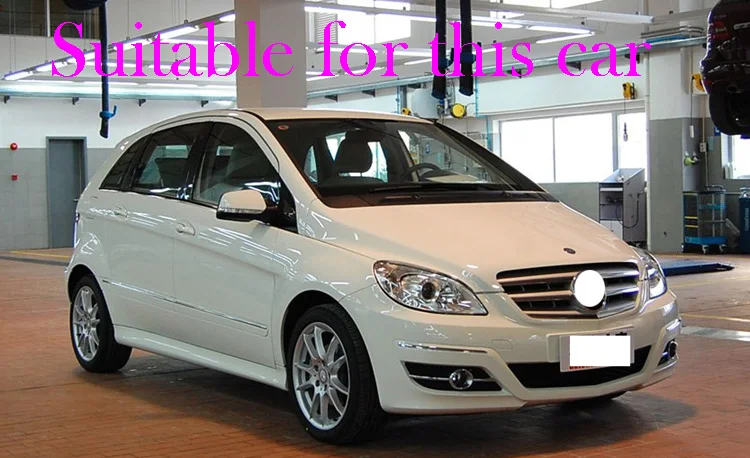W245 Plastic Exterior Visor Vent Shades Window Sun Rain Guard Deflector For Mercedes-Benz B-Class B160-B200 2005-2010