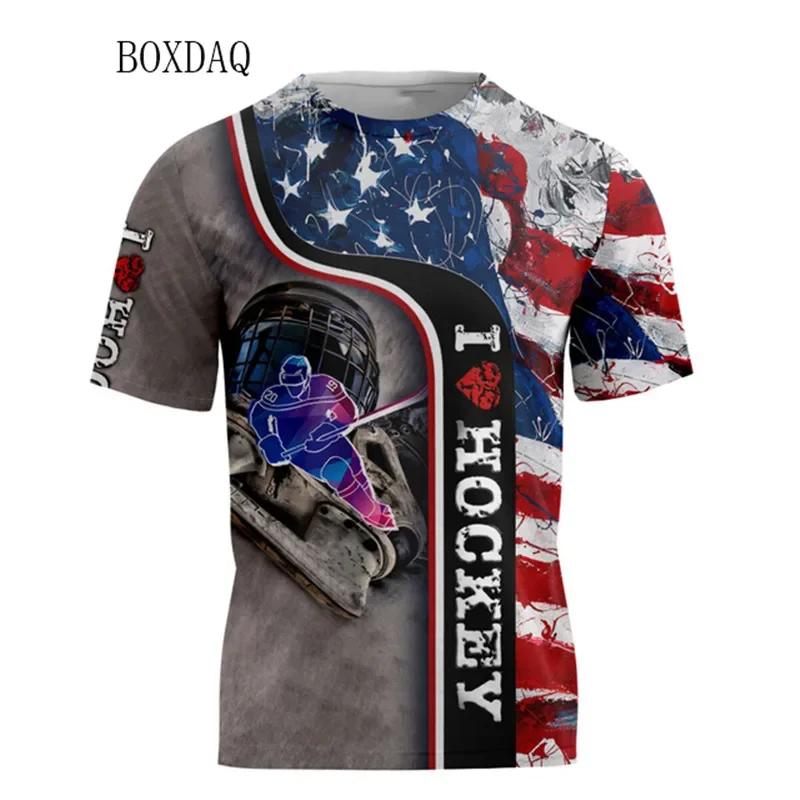 

2024 Summer New Hot Men's T-shirt 3d Graphics Beautiful Stick Ball Men's Printed Sports Quick Drying Comfortable Casual Top